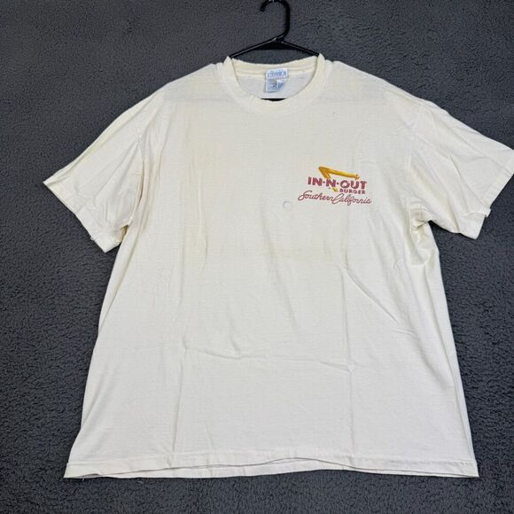 Vintage In N Out Burger T-Shirt Southern California Single Stitch XL 80s - Picture 1 of 13